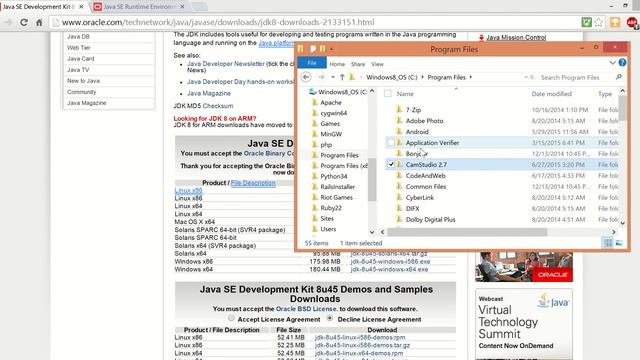 Java Tutorial Part 1 Downloading/Installing Java смотреть онлайн