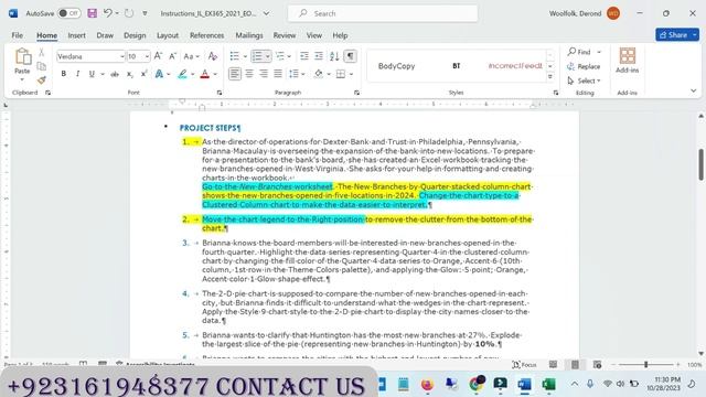 Excel 365/2021 | Module 4: End of Module Project | Dexter Bank and Trust