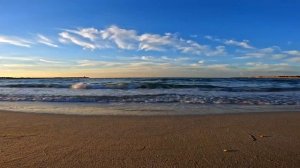 Черноморский берег Спокойный и тихий песчаный пляж Смотреть на TV в 4К