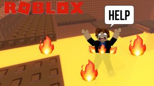 Убеги от ЛАВЫ, проходя ПАРКУР в ROBLOX!!!