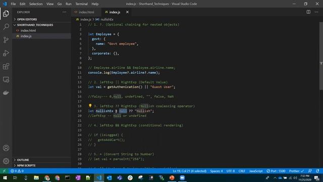 Useful Javascript ES6 Shorthand Techniques