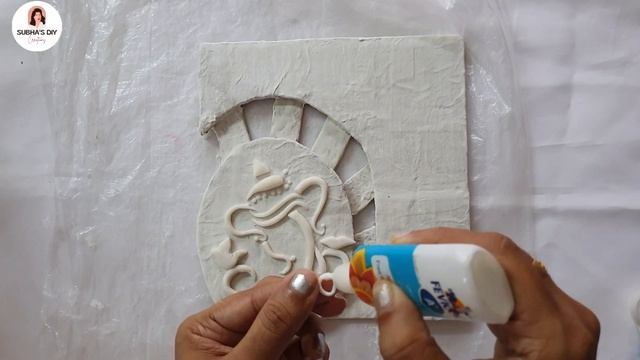 Ganesh chaturthi wall decoration at home|Ganesha wall hanging with cardboard|Ganesh festival 2021 смотреть онлайн