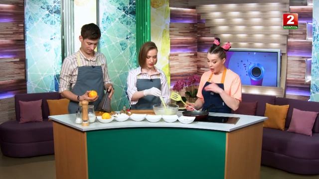 Апельсиновые блины от Ольги Подолянчик |ВКЛЮЧАЙСЯ смотреть онлайн