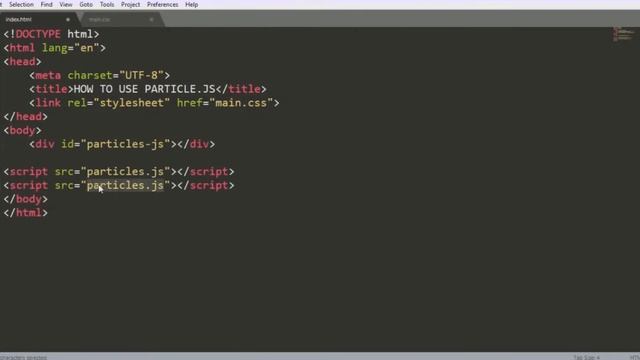 How to Use Particles JS Particle js Effect JavaScript Animated Background
