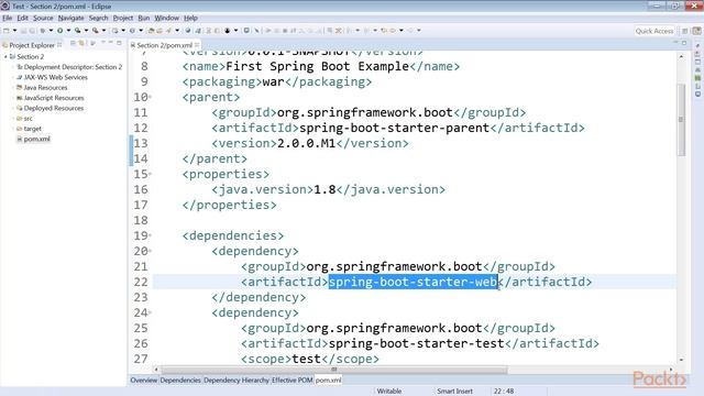 Microservices and Cloud-Native Applications with Spring 5.0 : Spring Boot Hello World | packtpub.co смотреть онлайн