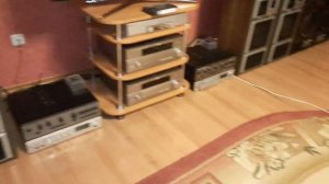 усилитель радиотехника у7101 и кассетная дека радиотехника мп 7301.. послушаем трек..