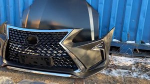 Бампер передний + капот Lexus RX 330 / Harrier 30 в стиле 2020 г