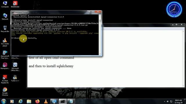 To install mysql-connector and sqlalchemy in pc смотреть онлайн