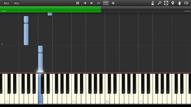 Noize MC - Мой рай Synthesia Tutorial смотреть онлайн