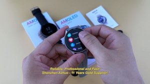 Smart Watch HK89 AMOLED 1.43" BT Call Health Monitor Always on Display Men Women Fitness Smartwatch