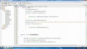 How To Create Calendar Using JFrame Form In NetBeans In Tamil Part-6