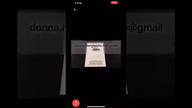 10 seconds: iPhone X Follow Up Email - Business Card Scanner w/ the First Name