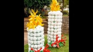 Поделки для сада из пластиковых бутылок
