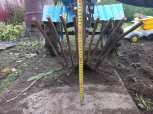 Самодельная картофелекопалка в работе.Сбор урожая.Какой угол атаки лучше?