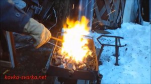 Ковка ручки дверной простой своими руками