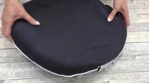 Круглая подушка на стул с лузгой гречихи Гемо-Комфорт Офис Smart Textile
