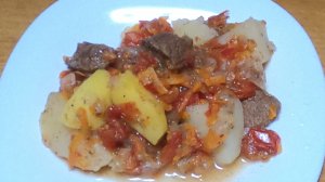 ЖАРКОЕ ИЗ ГОВЯДИНЫ С КАРТОШКОЙ. Готовим вкусное жаркое.