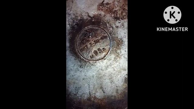 Советская сковорода дюраль-алюминий, очередная прокалка с солью, после хорошей жарке на ней! смотреть онлайн