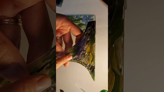 Образцы стекла с обжиговой краской. смотреть онлайн