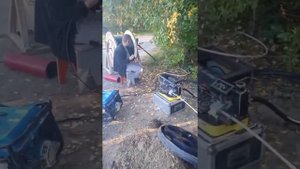 Задувка волоконно - оптического кабеля