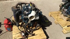 Запуск бу двигателя KUBOTA D722
