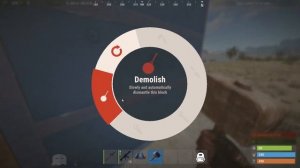 Убрать стену в rust, сломать стену rust, удалить стену, снести свою стену в rust