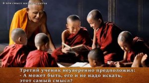 В чём смысл жизни - притча