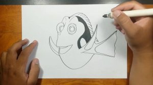 How to Draw Dory from #FindingDory