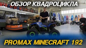 Обзор детского квадроцикла PROMAX MINECRAFT 192 от сети мотосалонов X-MOTORS