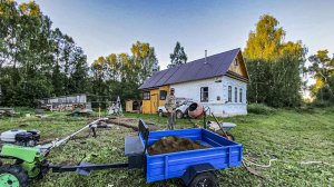 Начинаем большую стройку. Около дома прадеда появляется новый фундамент