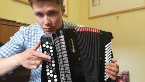 Обучение игре на баяне. Гамма соль мажор правой рукой.