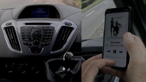 How to play music from your mobile through the Ford sync audio system in a 2015 Ford Transit