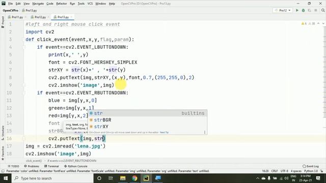 #12 - Left & Right Mouse Click Event Using OpenCV - Python - Machine Learning смотреть онлайн