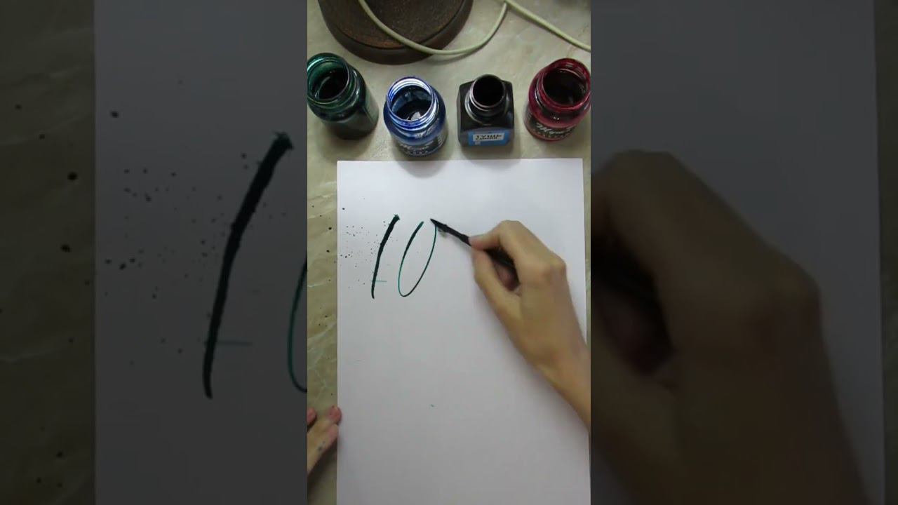 Имя Юля рейсфедером #леттеринг #каллиграфия #lettering  #colapen #foldedpen #rulingpen #колапен