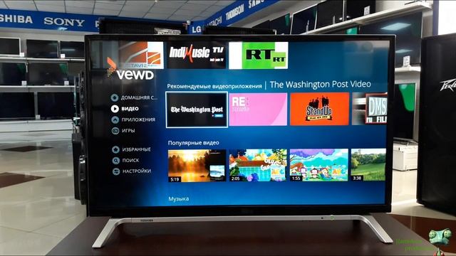 Обзор телевизора TOSHIBA 32L5650 (SMART TV) смотреть онлайн