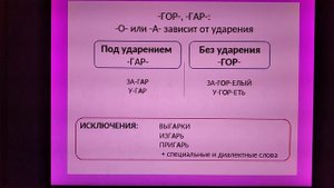 чередование корней -клан-, -клон-; -гар-, -гор-; -зар-, -зор-; -плав-, -плов- и др