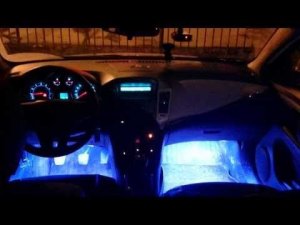 Подсветка ног салона своими руками