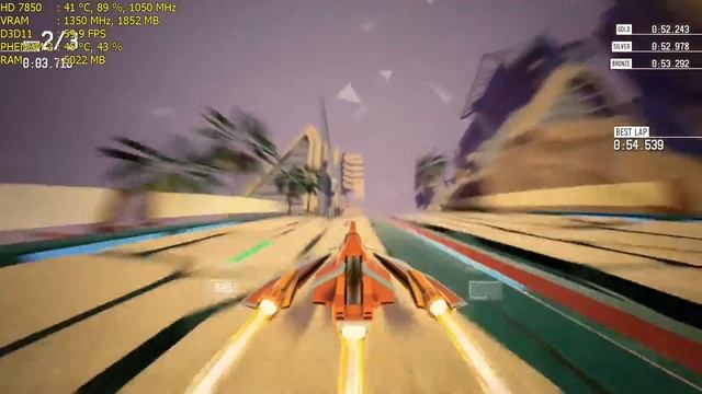 Redout DEMO (HD 7850/R7 265/R7 370 | Phenom II X4) [Medium*/60] смотреть онлайн