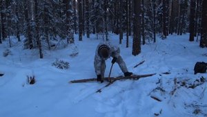 -32С Поход в лес зимой в мороз. Первый поход 2021