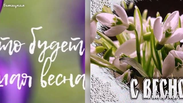 Весна Пришла! Поздравляю с весной. Красивая Музыкальная Открытка.