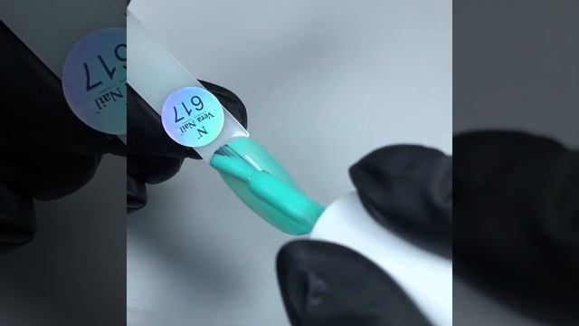 VeraNail шеллак гель лак цвет зеленый мятный для ногтей 617 смотреть онлайн