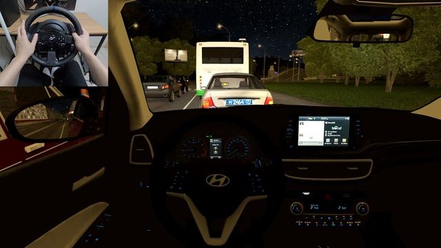 City Car Driving - 2020 Hyundai Tuscon | Night Drive [Steering Wheel Gameplay] смотреть онлайн