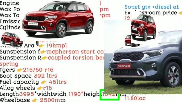 2021 Kia Sonet Gtx Disel Top Model Features Emi Loan Down Payment On Road Price Full Details смотреть онлайн