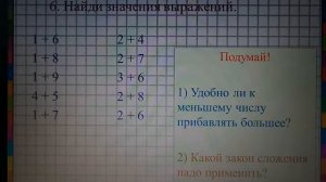 Математика 1 класс. Готовимся к изучению вычитания чисел 6, 7, 8, 9.