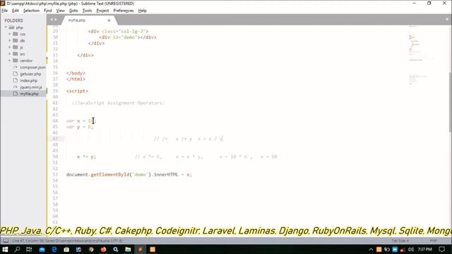 Javascript Operators Part-12.2 |  Assignment Operators In Js