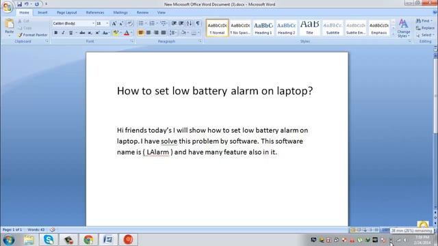 How to set low battery alert alarm on laptop смотреть онлайн