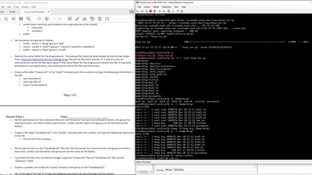 Linux Skills Final Practice 1