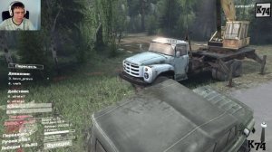 SpinTires обзор мода ( ЗиЛ - 133 ГЯ Автокран v1.0 )