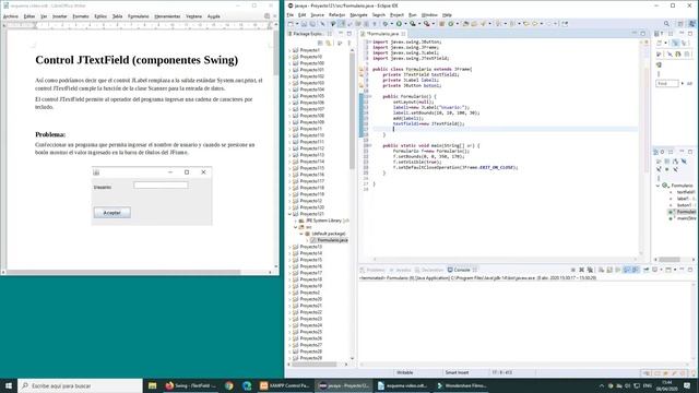 Swing - JTextField - 1 смотреть онлайн