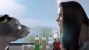 Реклама Напитки из черноголовки 2013 девушка в поезде